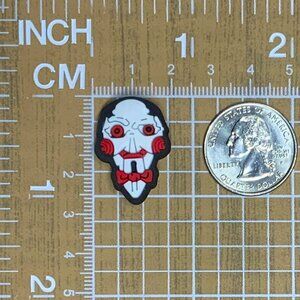 Croc Charm Jigsaw  Horror Scary Saw Movie Halloween Paranormal